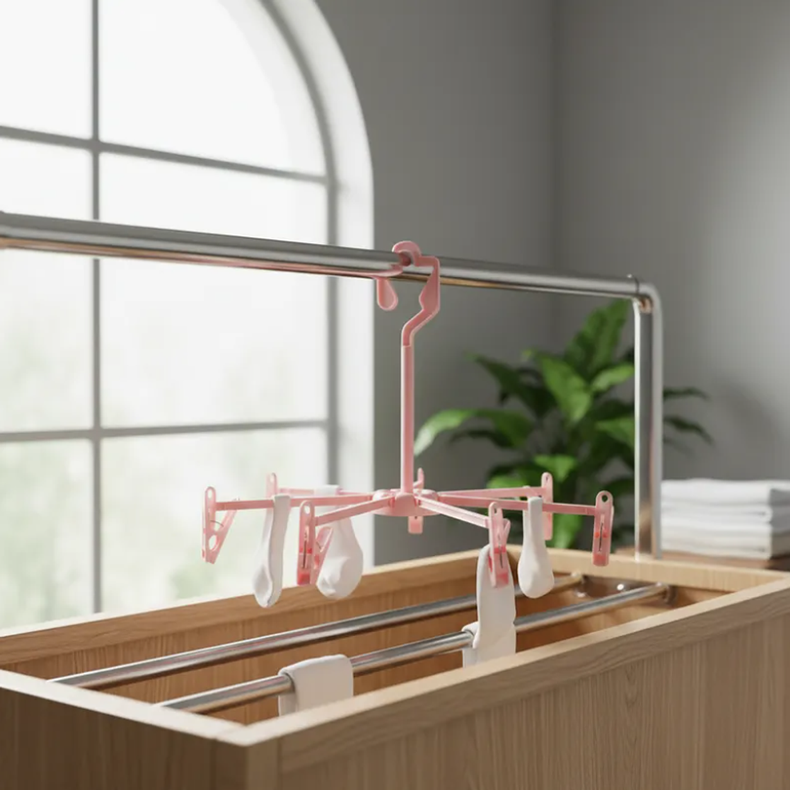 Colgador Pulpo Plegable 8 Brazos Para Ropa Interior Calcetines 4