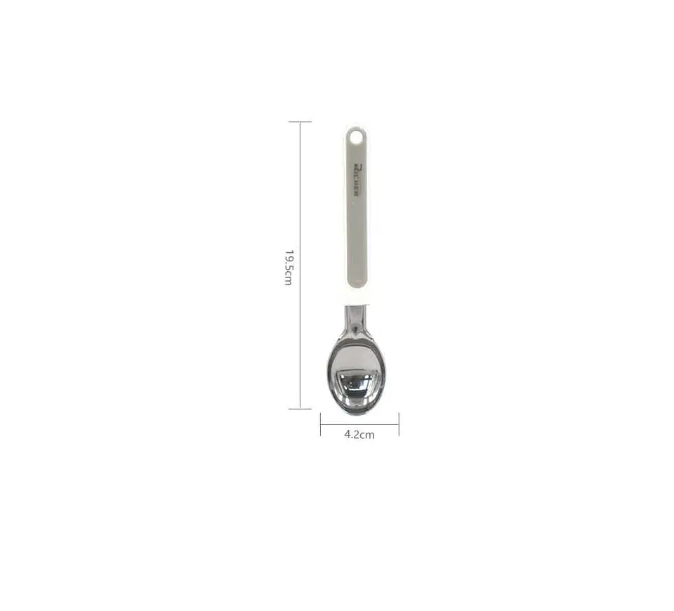 Cuchara Para Helado De Acero Inoxidable Repostería 19.5cm 2