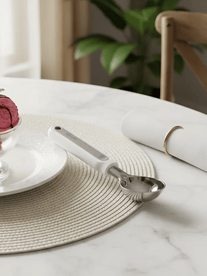 Cuchara Para Helado De Acero Inoxidable Repostería 19.5cm