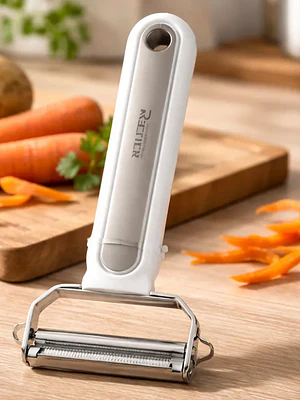 Pelador De Verduras Ancho  Acero Inoxidable Multifunción