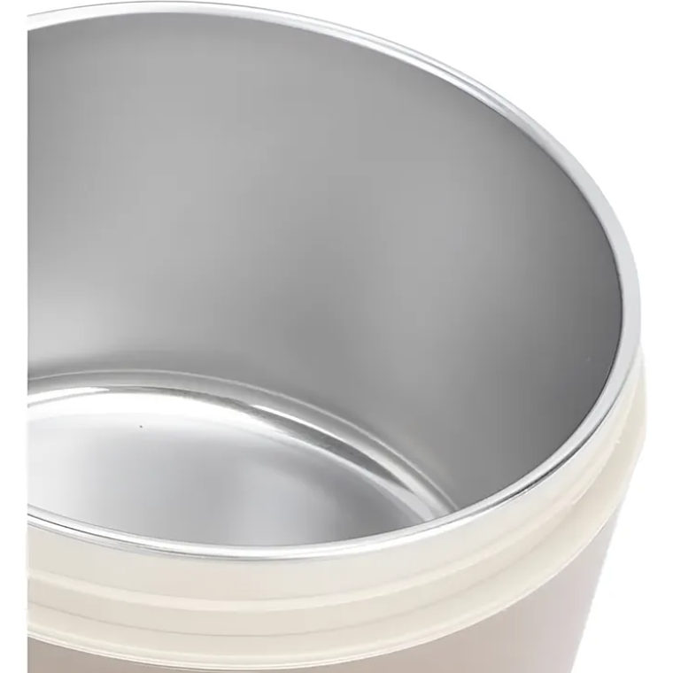 Set Lonchera Térmica con 4 Contenedores Redondos Beige 3