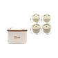 Set Lonchera Térmica con 4 Contenedores Redondos Beige - Miniatura 7
