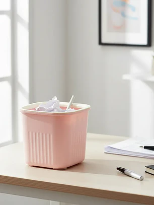 Papelero Basurero Pequeño Escritorio  Plástico 15x14cm