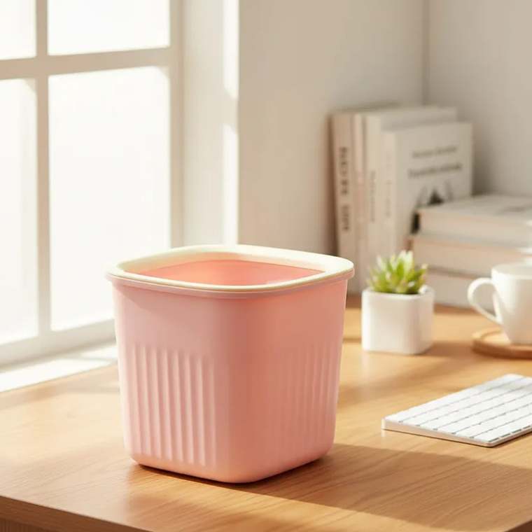 Papelero Basurero Pequeño Escritorio  Plástico 15x14cm 4