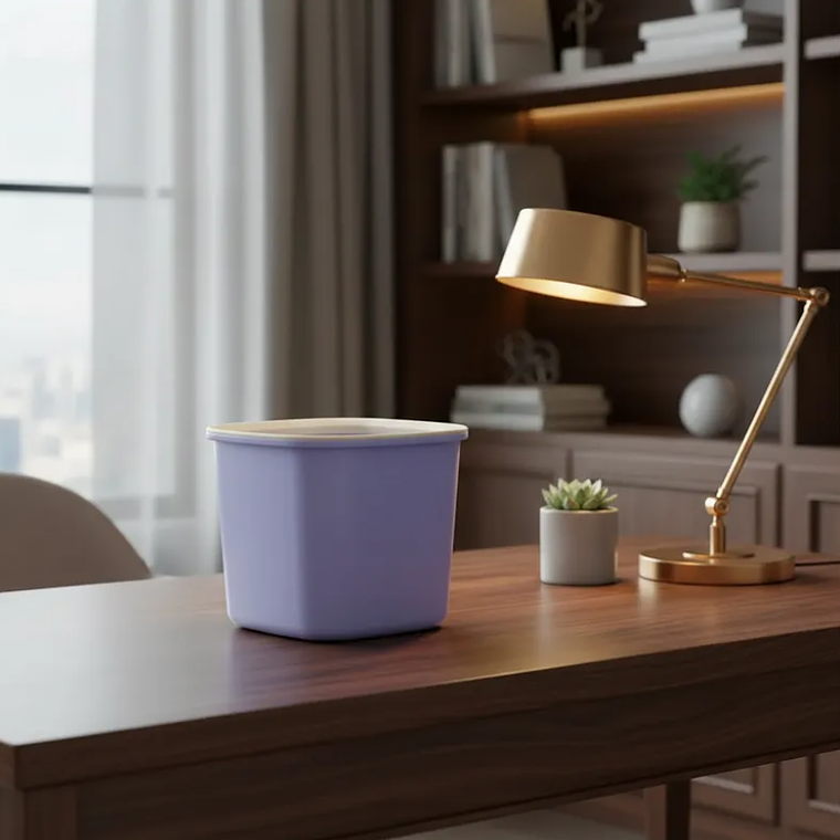 Papelero Basurero Pequeño Escritorio  Plástico 15x14cm 6