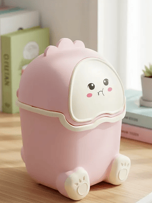 Basurero Papelero Kawaii Dinosaurio Escritorio Infantil