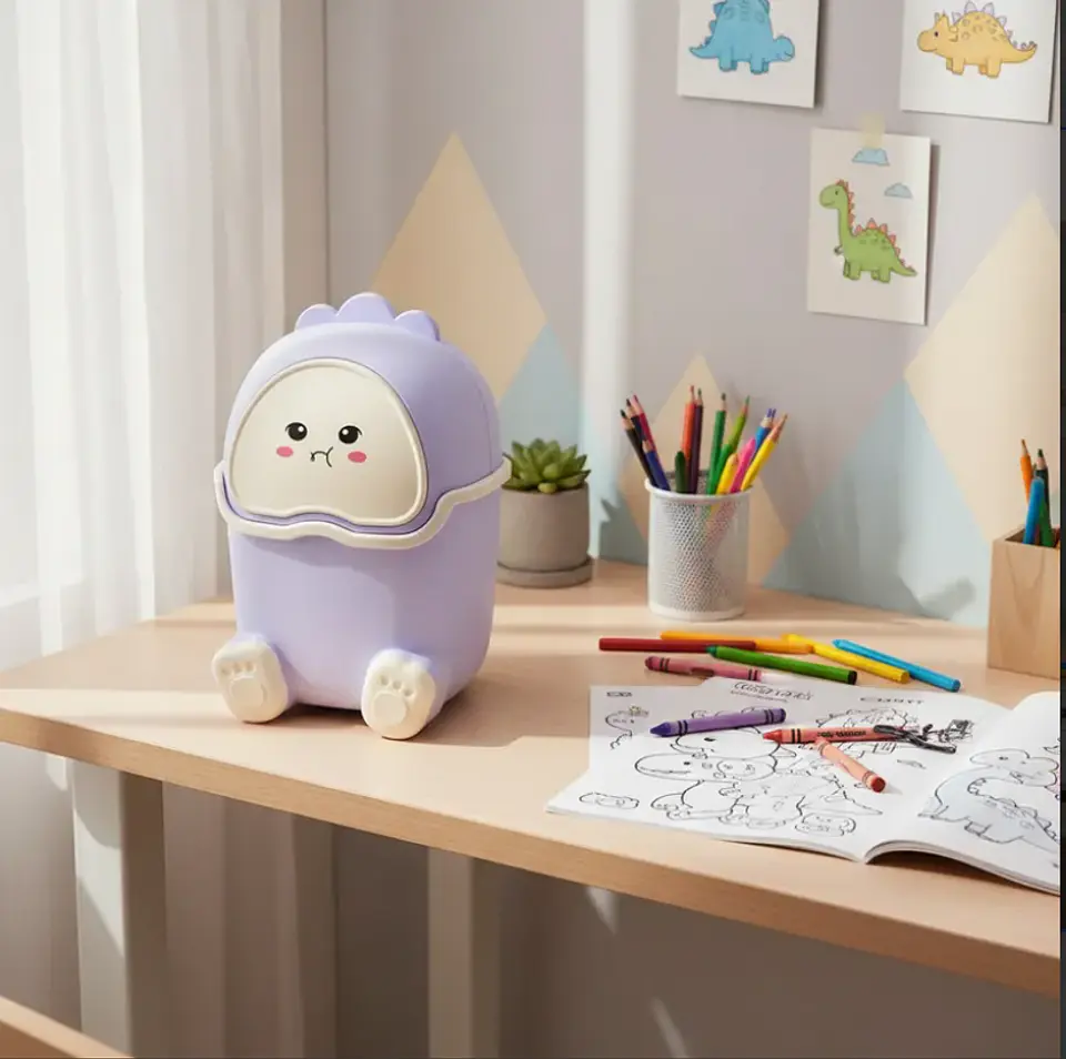 Basurero Papelero Kawaii Dinosaurio Escritorio Infantil 5