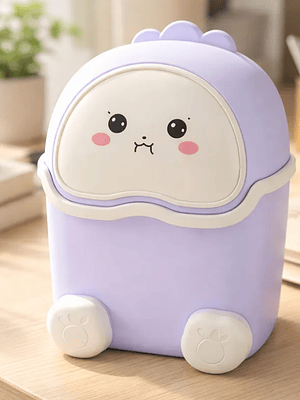 Basurero Papelero Kawaii Dinosaurio Escritorio Infantil