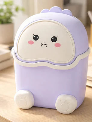 Basurero Papelero Kawaii Dinosaurio Escritorio Infantil