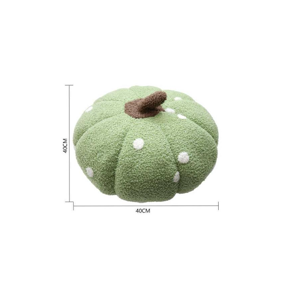 Cojín Decorativo Peluche Forma Calabaza con  Lunares 40cm 3