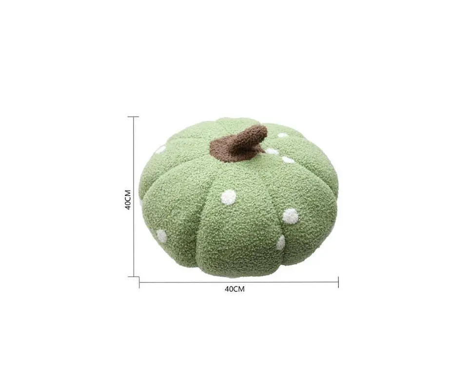Cojín Decorativo Peluche Forma Calabaza con  Lunares 40cm 3