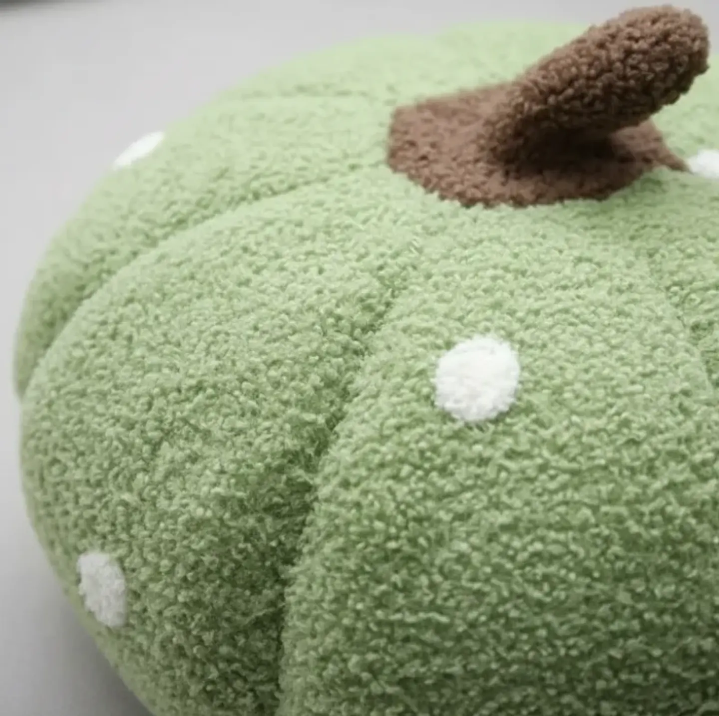 Cojín Decorativo Peluche Forma Calabaza con  Lunares 40cm 4