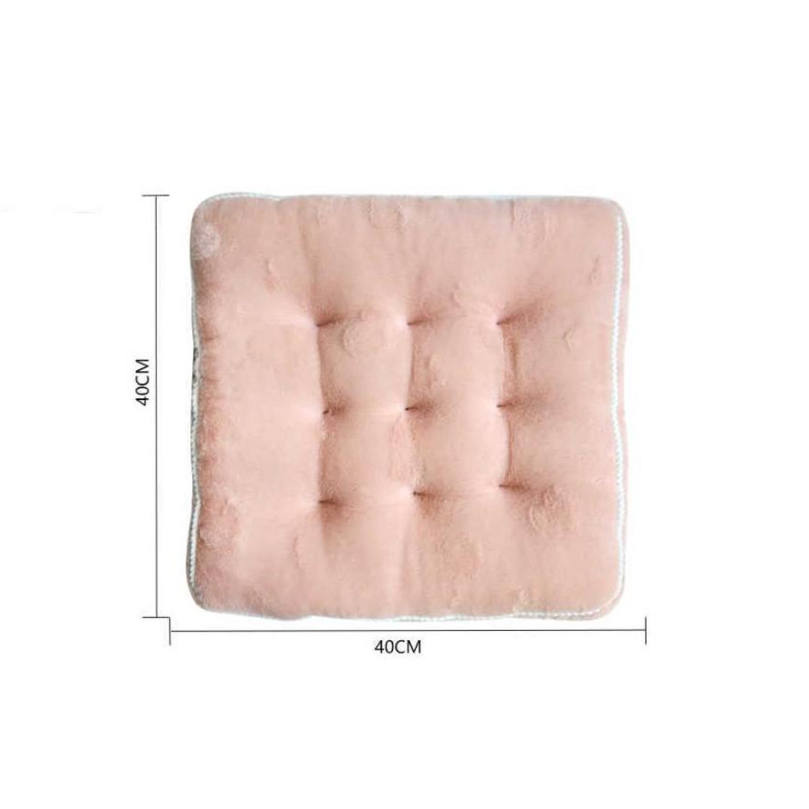 Cojín Para Silla Cuadrado De Felpa Acolchado Varios Colores 3