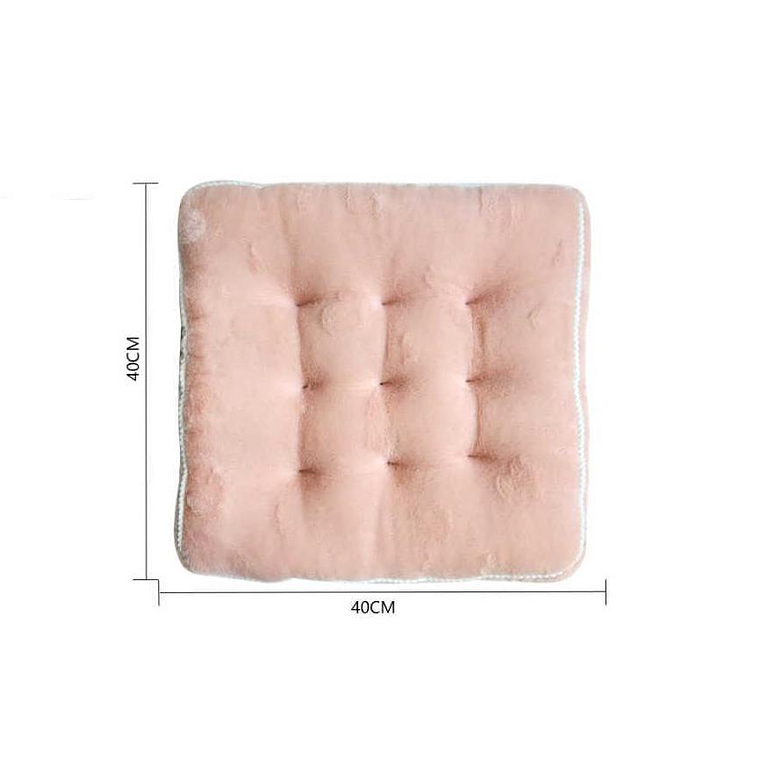 Cojín Para Silla Cuadrado De Felpa Acolchado Varios Colores 3