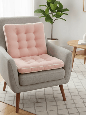 Cojín Para Silla Cuadrado De Felpa Acolchado Varios Colores