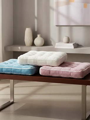 Cojín Para Silla Cuadrado De Felpa Acolchado Varios Colores