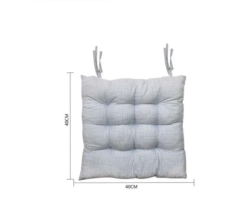 Cojín Para Silla Asiento Capitoné Con Amarras Varios Colores 5