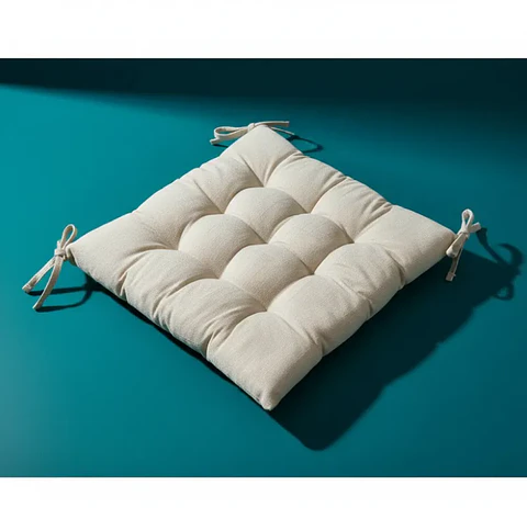 Cojín Para Silla Asiento Capitoné Con Amarras Varios Colores
