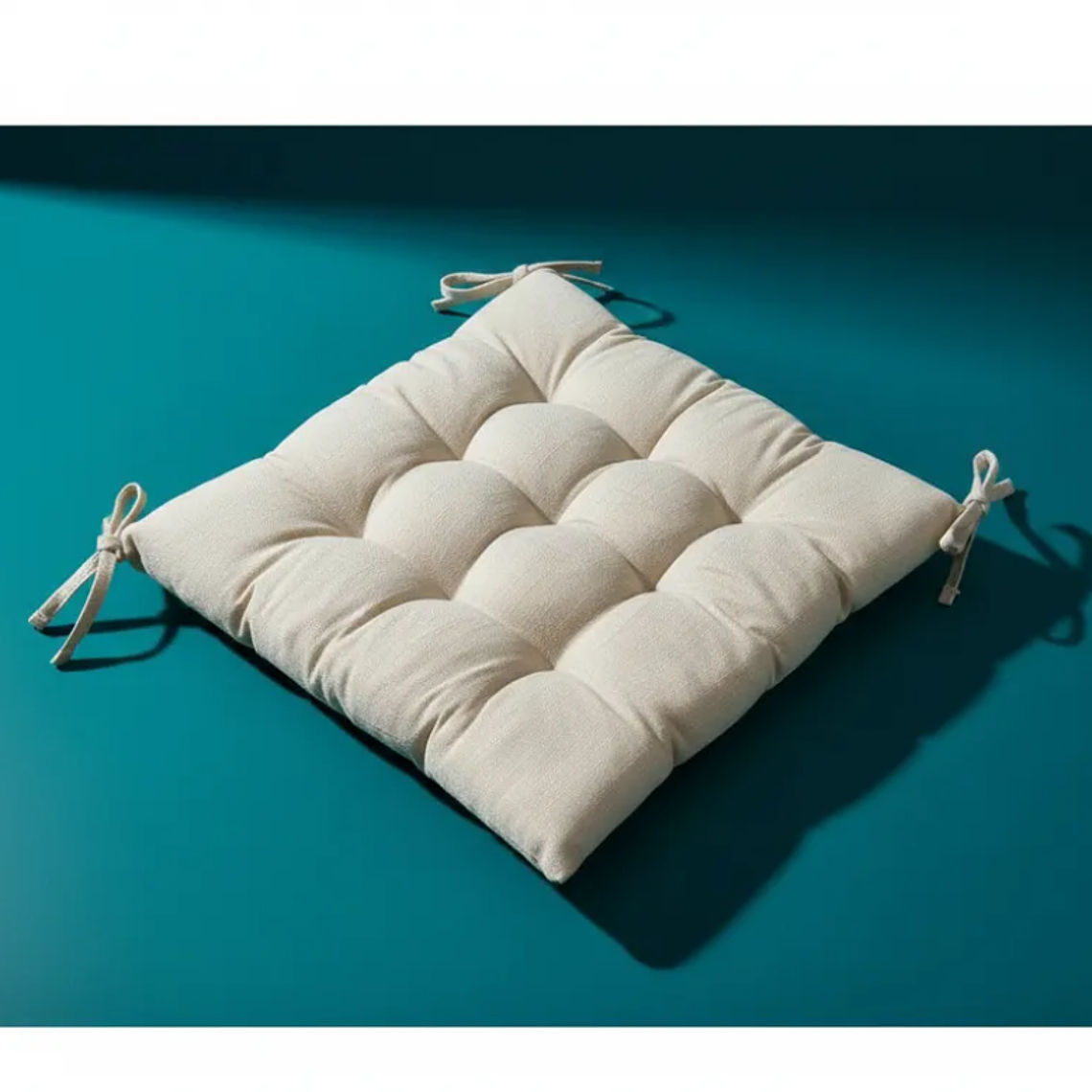 Cojín Para Silla Asiento Capitoné Con Amarras Varios Colores 2