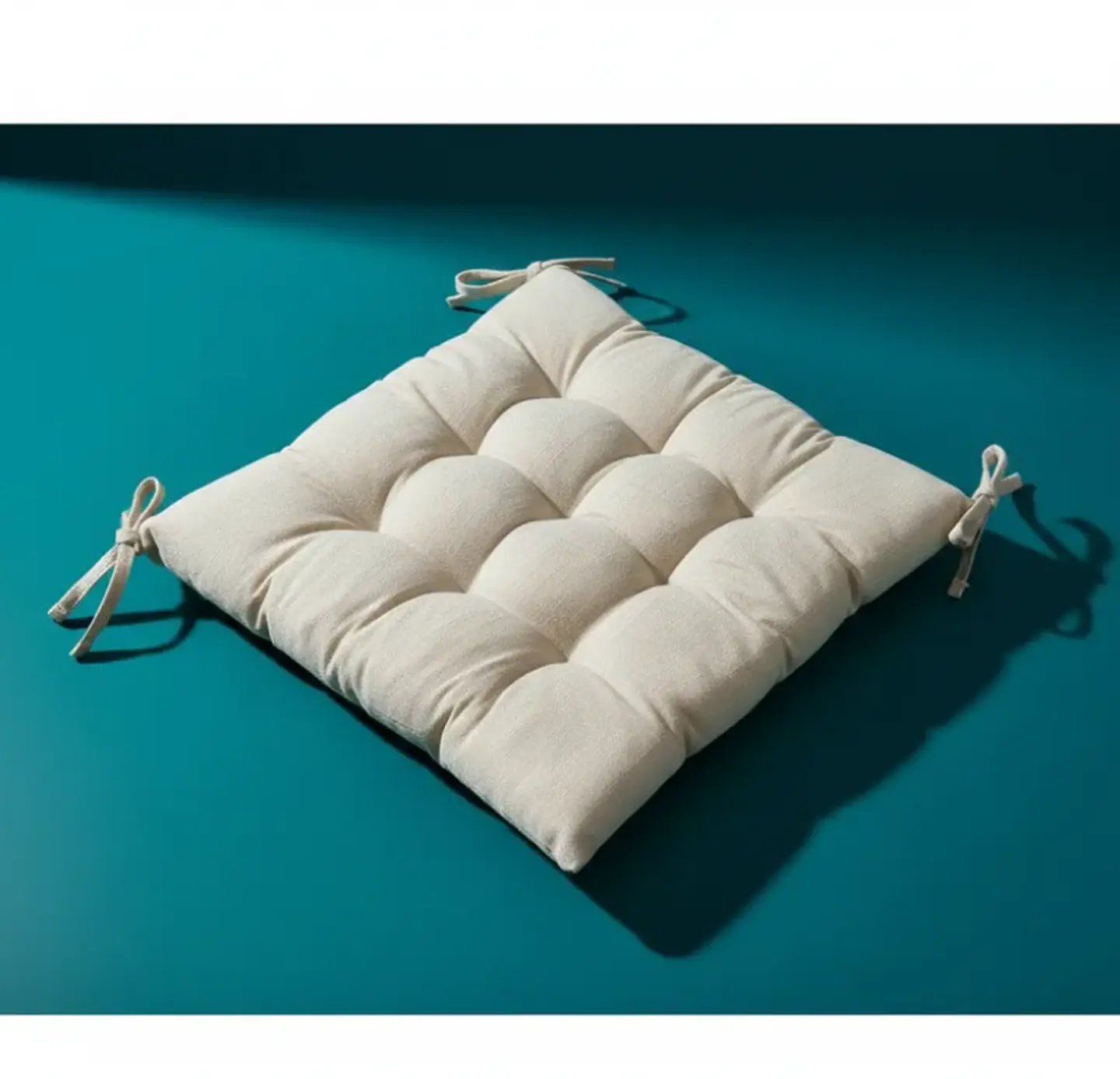 Cojín Para Silla Asiento Capitoné Con Amarras Varios Colores 2