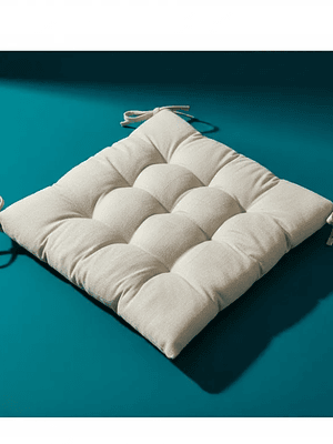 Cojín Para Silla Asiento Capitoné Con Amarras Varios Colores