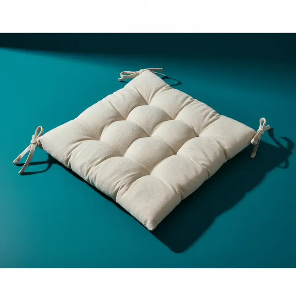 Cojín Para Silla Asiento Capitoné Con Amarras Varios Colores 2