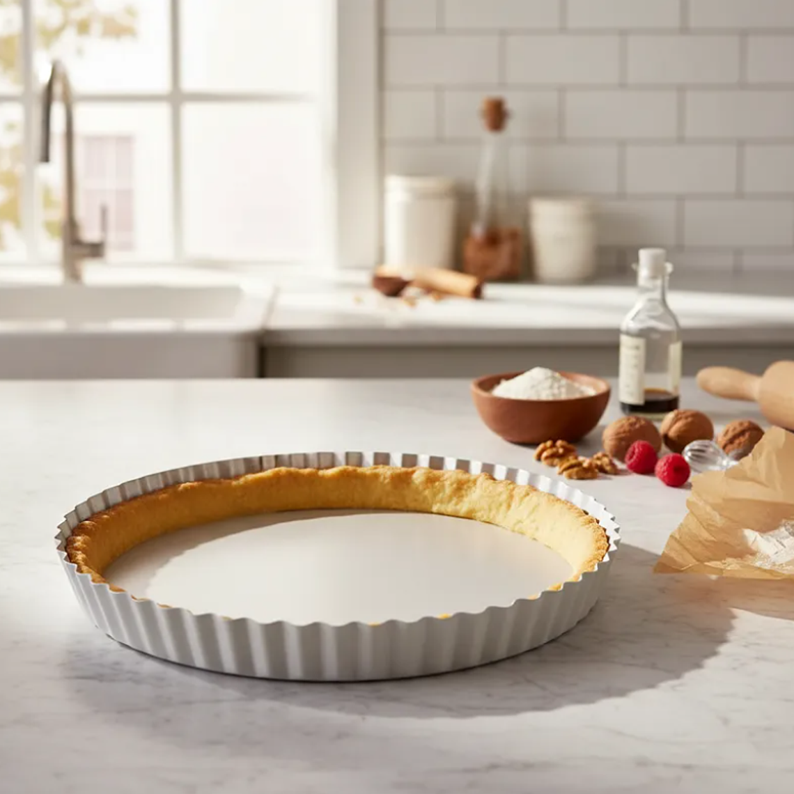 Molde Tartera Acanalada Desmontable 28 Cm Para Pie Kuchen 2