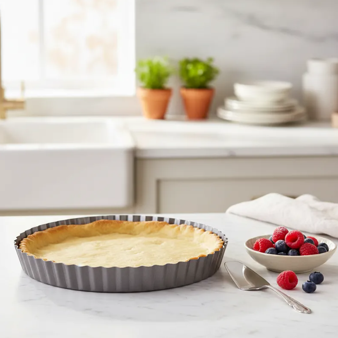 Molde Tartera Acanalada Desmontable 28 Cm Para Pie Kuchen 3