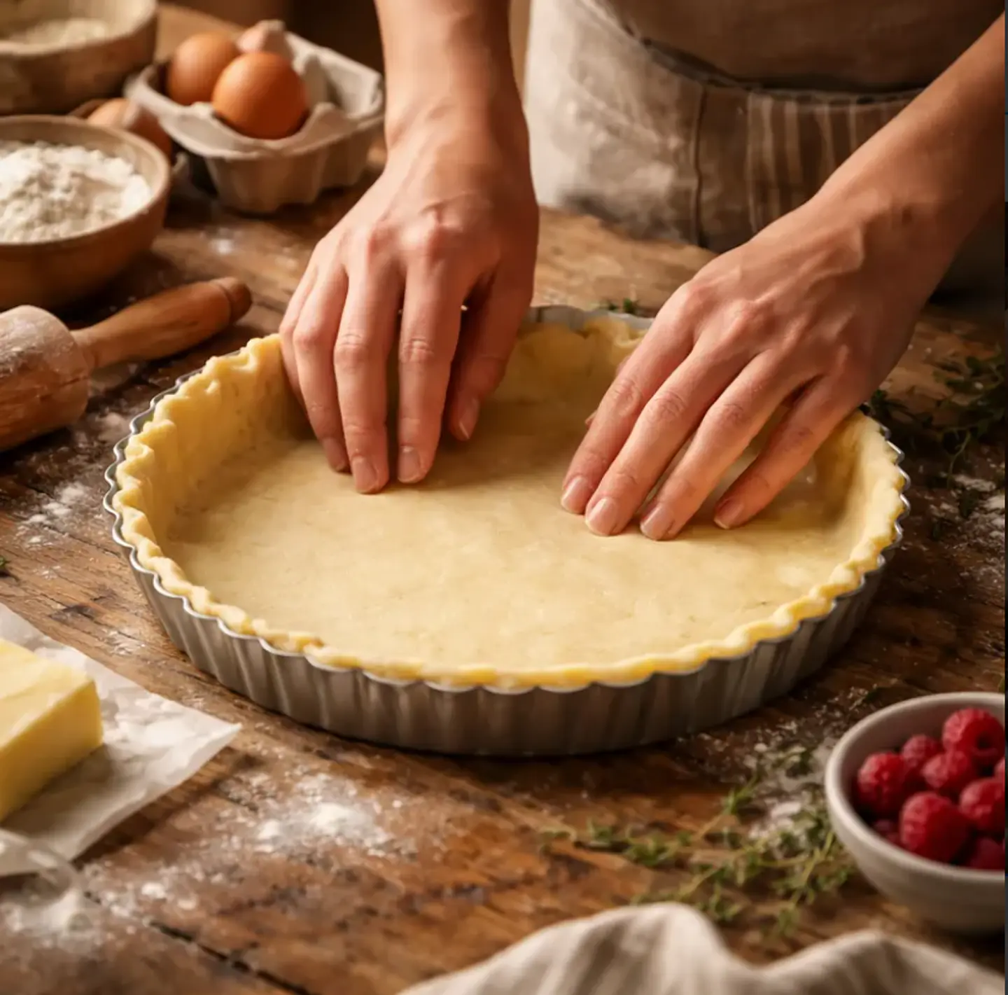 Molde Tartera Acanalada Desmontable 28 Cm Para Pie Kuchen 6