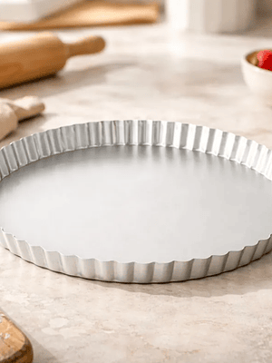 Molde Para Tarta O Kuchen Redondo Acanalado 20 Cm Repostería