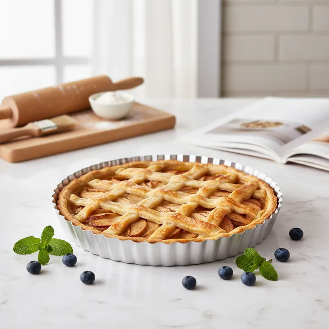 Molde Tarta O Kuchen Redondo Acanalado 16 Cm Repostería 1