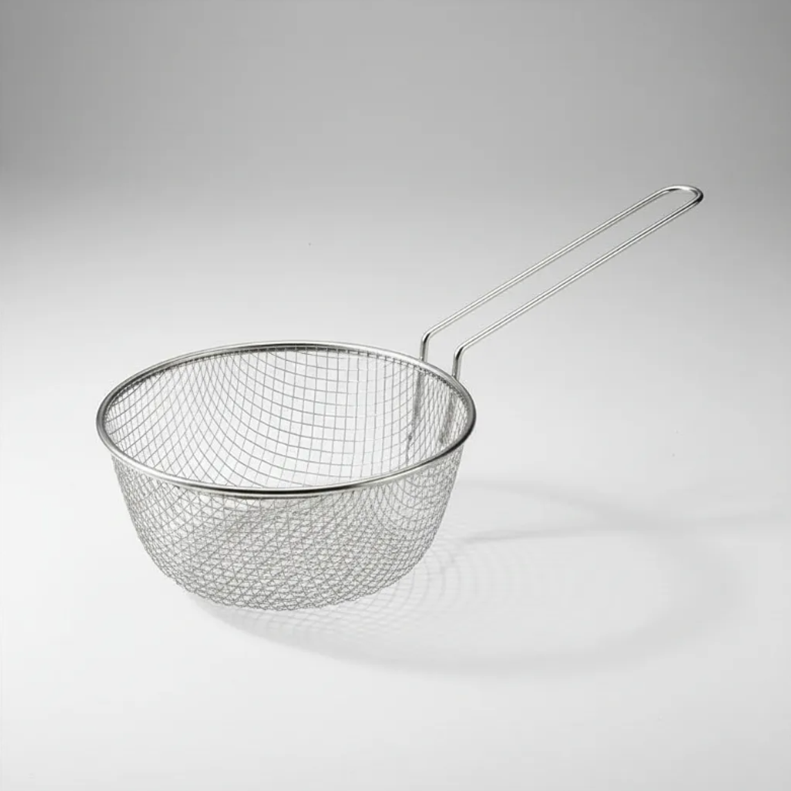 Canasto Freidor De Acero Inoxidable Con Mango Largo 3