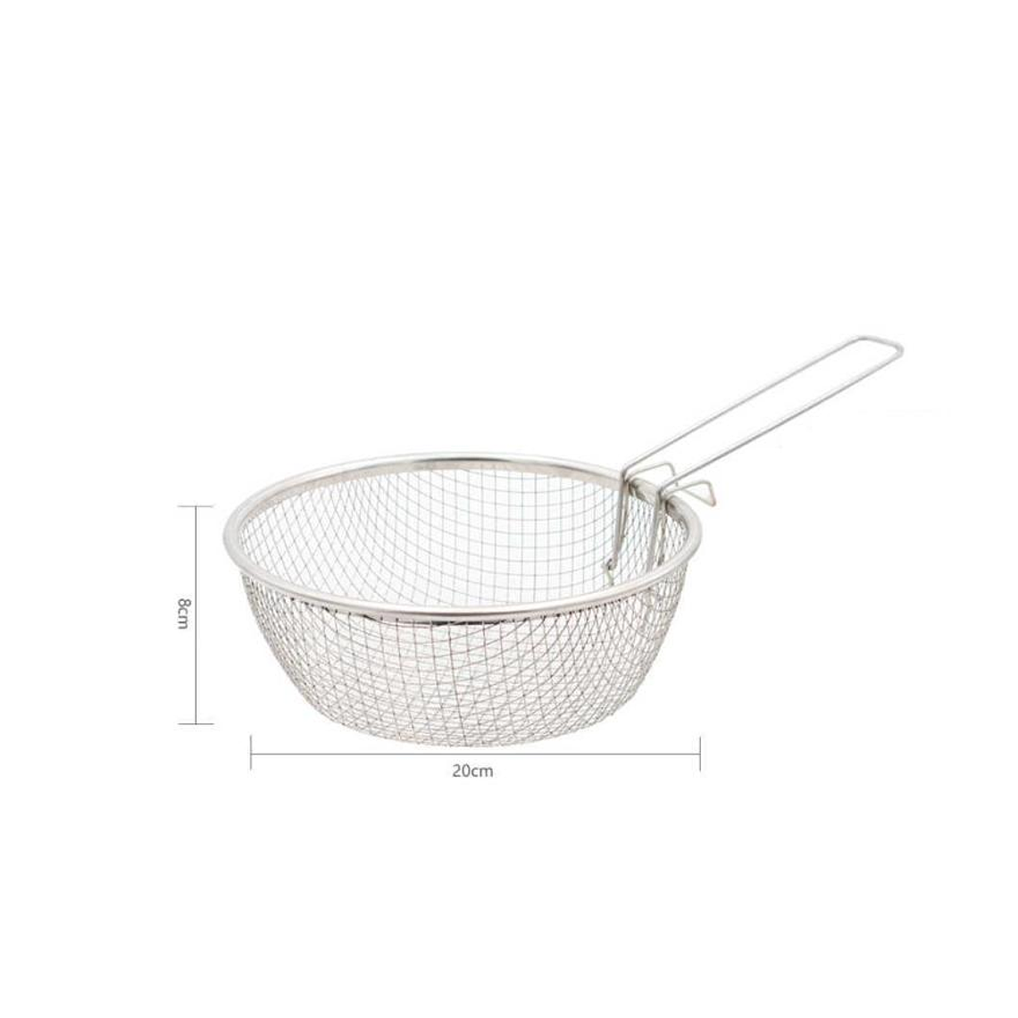 Canasto freidor de acero inoxidable 20cm para cocina 2