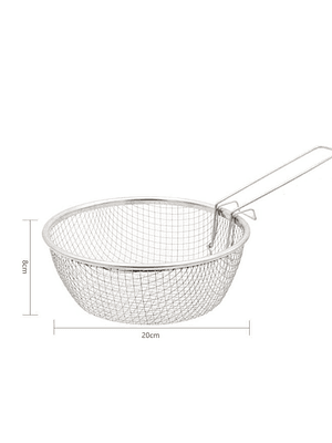 Canasto freidor de acero inoxidable 20cm para cocina