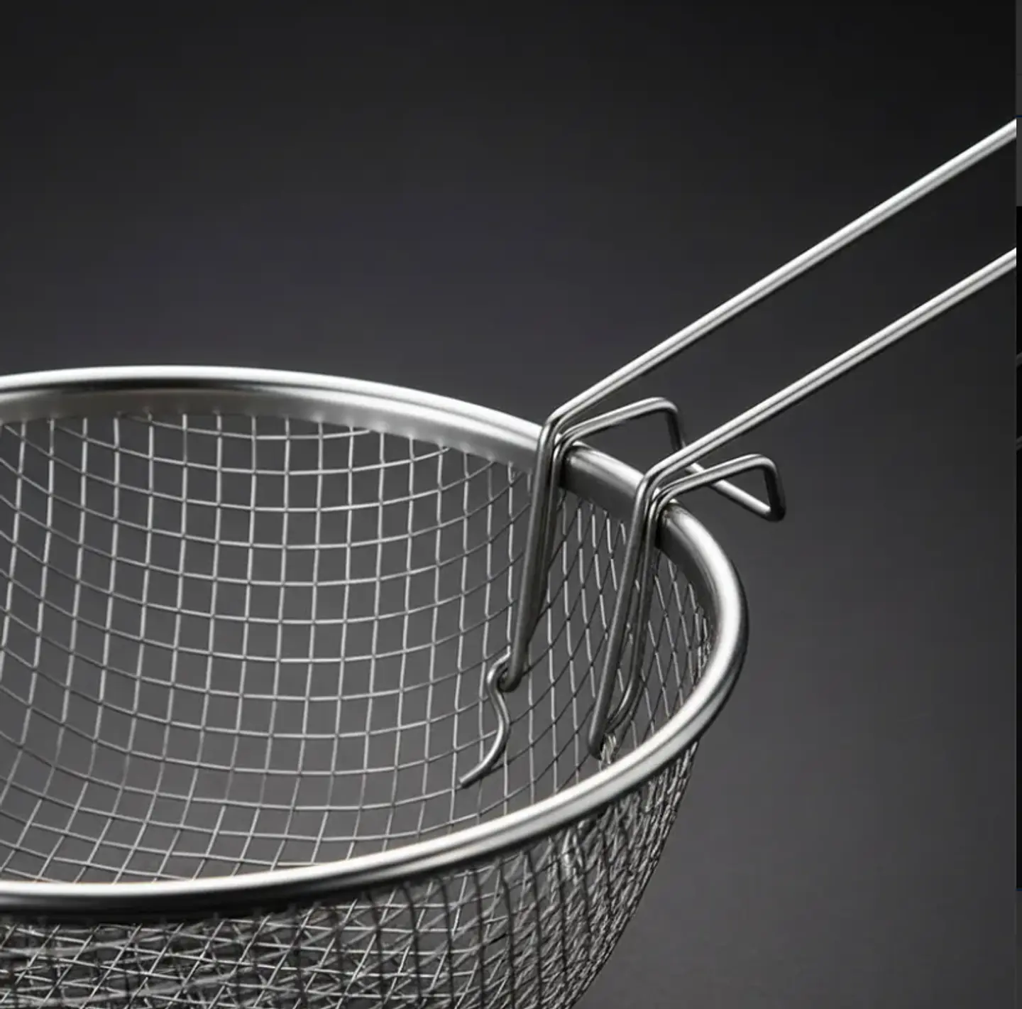 Canasto freidor de acero inoxidable 20cm para cocina 5