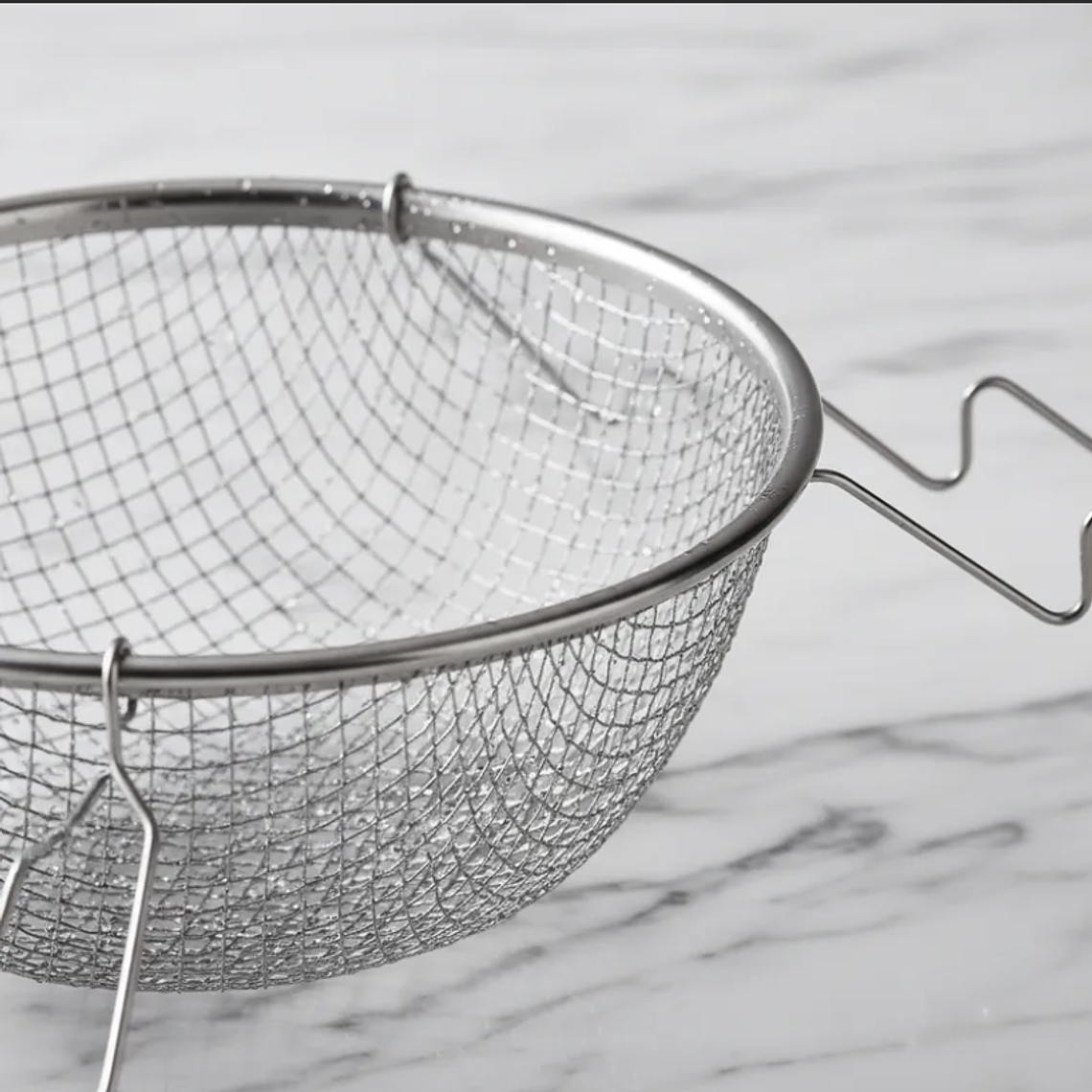 Canasto Colador Freidor De Acero Inoxidable Malla 22 Cm 2