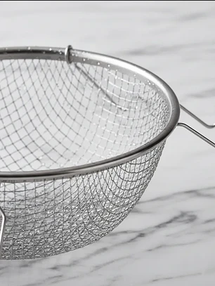 Canasto Colador Freidor De Acero Inoxidable Malla 22 Cm