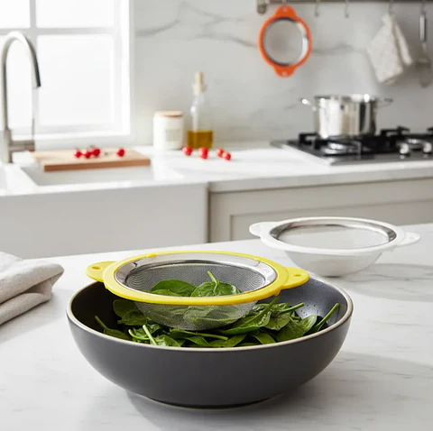 Colador Cernidor De Cocina Acero Inoxidable Malla Fina 20cm