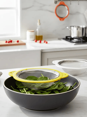 Colador Cernidor De Cocina Acero Inoxidable Malla Fina 20cm