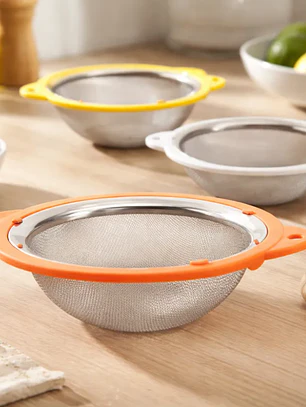 Colador Cernidor De Cocina Acero Inoxidable Malla Fina 20cm