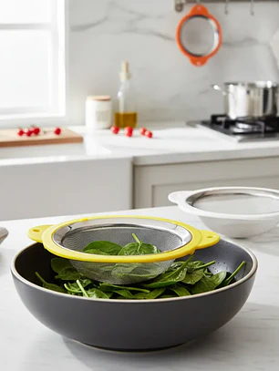 Colador de Acero Inoxidable Malla Fina 18cm Cocina