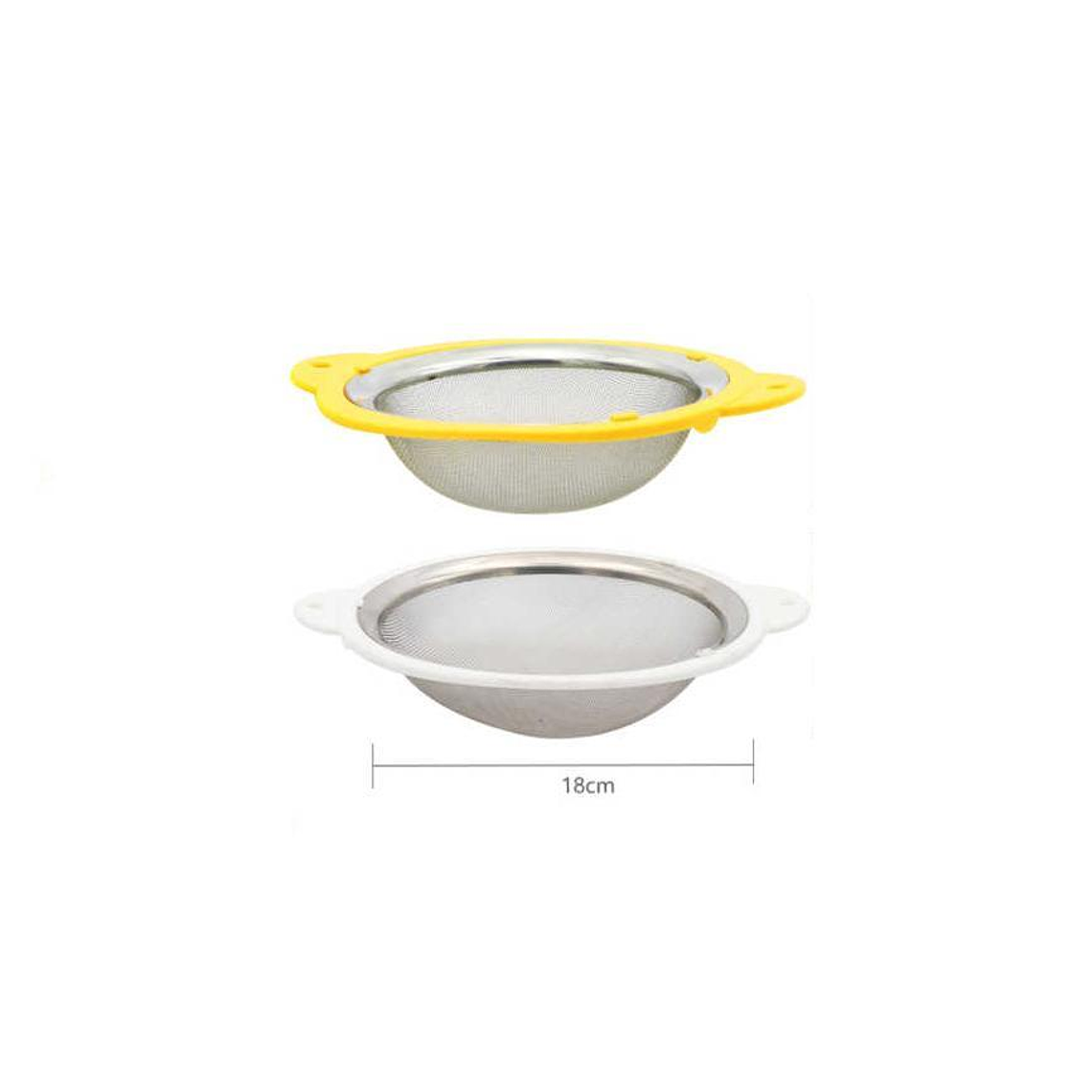 Colador de Acero Inoxidable Malla Fina 18cm Cocina 7