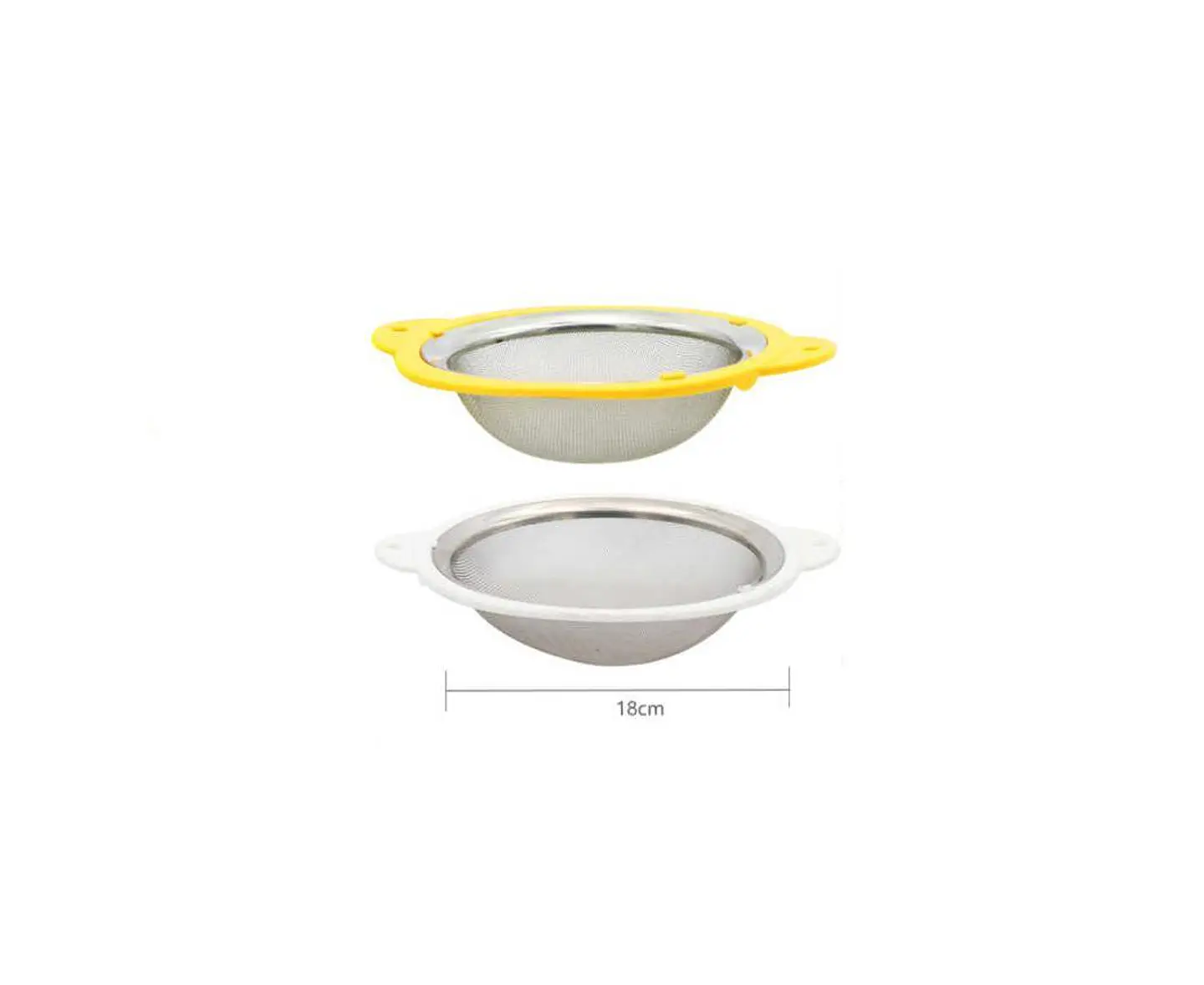 Colador de Acero Inoxidable Malla Fina 18cm Cocina 7