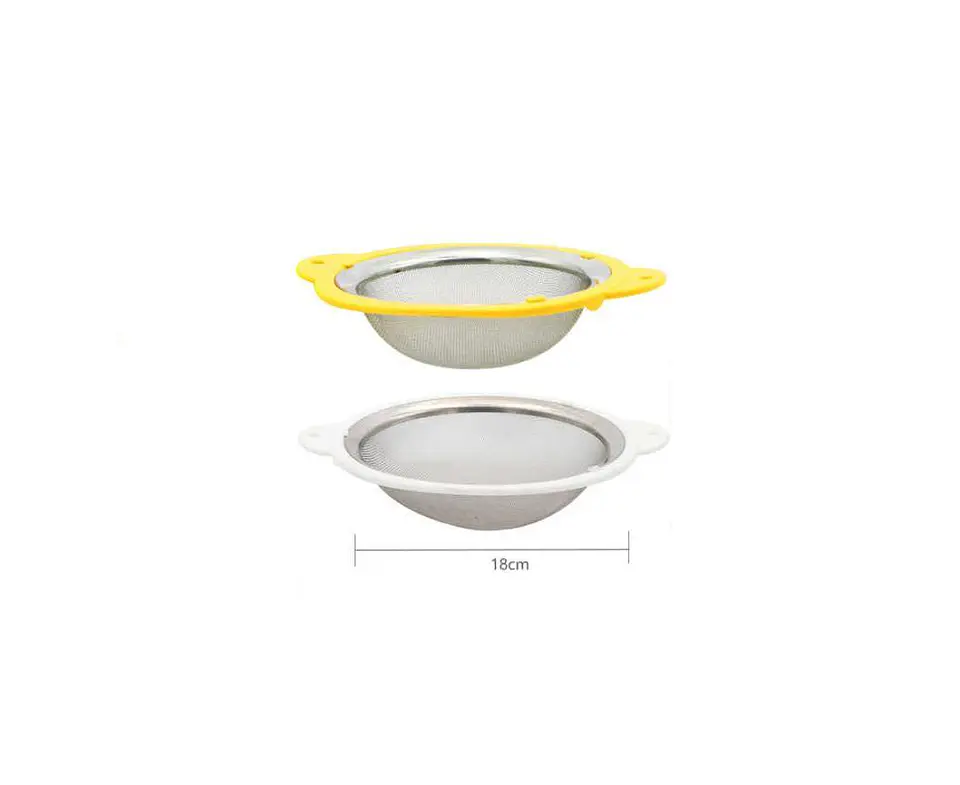 Colador de Acero Inoxidable Malla Fina 18cm Cocina 7
