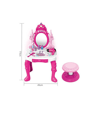 Juguete Tocador Princesa Maquillaje Para Niñas