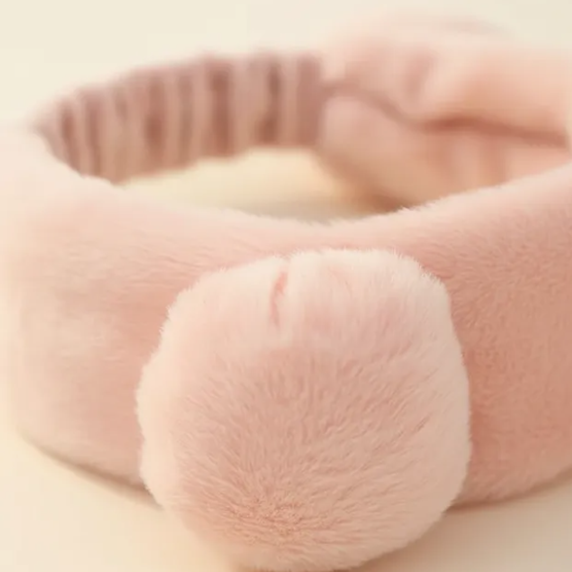 Cintillo De Felpa Skincare Maquillaje Con Orejitas Kawaii 5