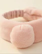 Cintillo De Felpa Skincare Maquillaje Con Orejitas Kawaii - Miniatura 5