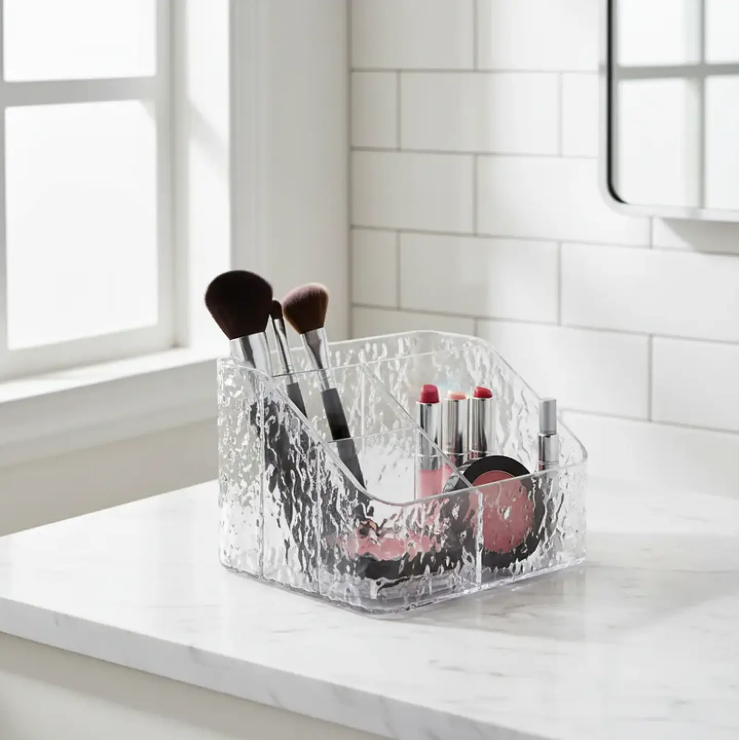 Organizador Acrílico Texturizado Para Maquillaje Y Escritorio 4