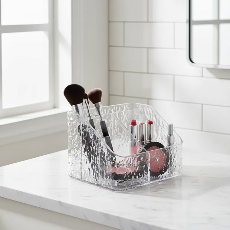 Organizador Acrílico Texturizado Para Maquillaje Y Escritorio 4