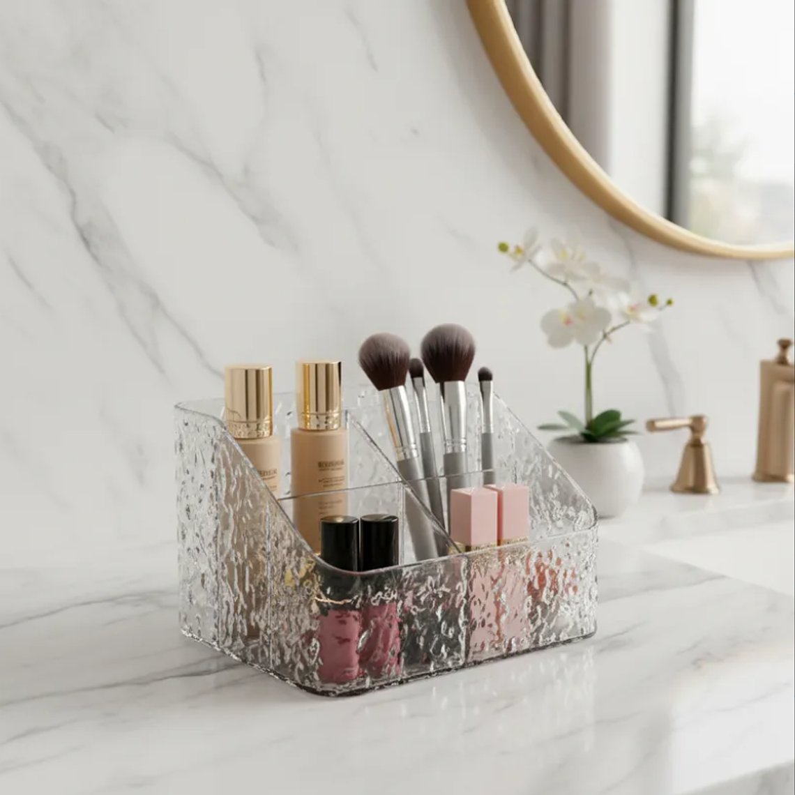 Organizador Acrílico Texturizado Para Maquillaje Y Escritorio 5
